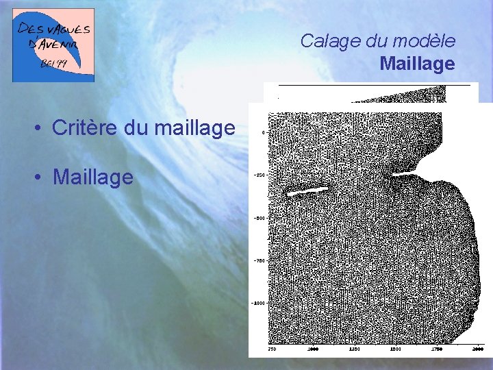 Calage du modèle Maillage • Critère du maillage • Maillage 