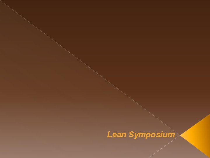 Lean Symposium 