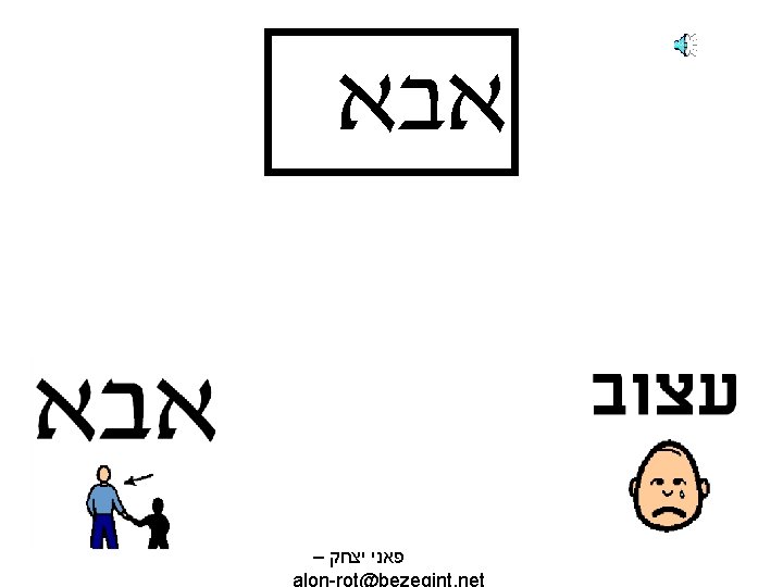  אבא – פאני יצחק alon-rot@bezeqint. net 