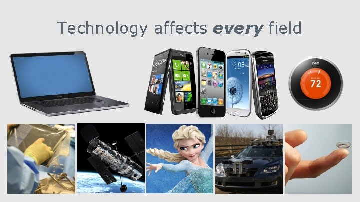 Technology affects every field 