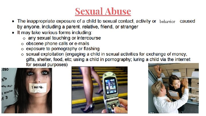Sexual Abuse behavior 