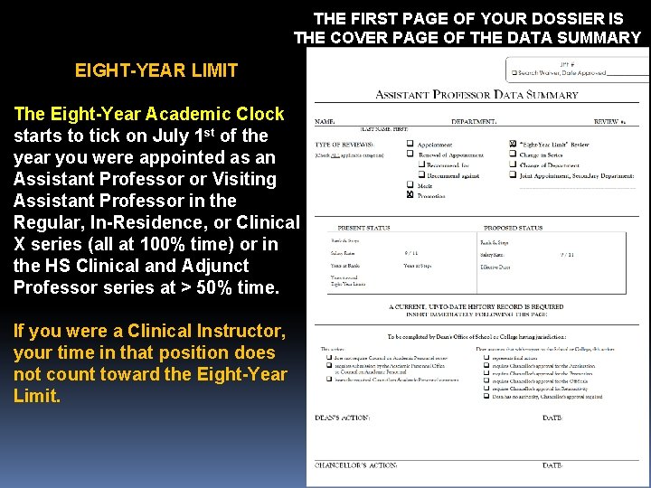 THE FIRST PAGE OF YOUR DOSSIER IS THE COVER PAGE OF THE DATA SUMMARY