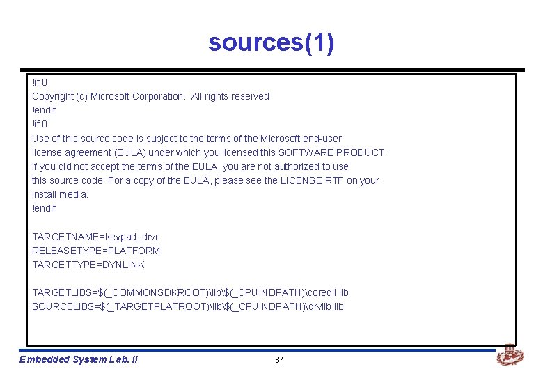 sources(1) !if 0 Copyright (c) Microsoft Corporation. All rights reserved. !endif !if 0 Use