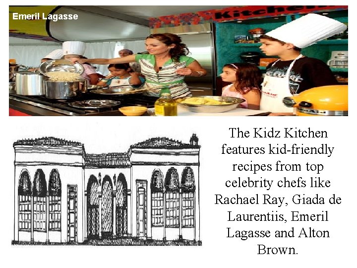 Emeril Lagasse Giada de Laurentiis The Kidz Kitchen features kid-friendly recipes from top celebrity