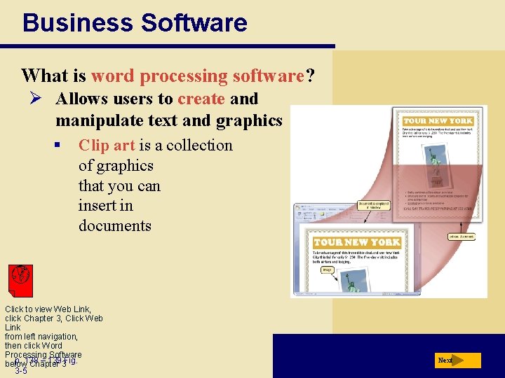 Business Software What is word processing software? Ø Allows users to create and manipulate