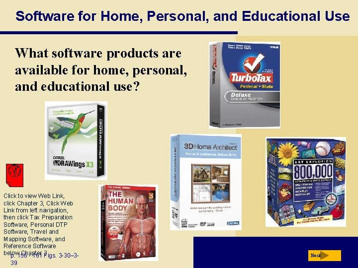 Software for Home, Personal, and Educational Use What software products are available for home,