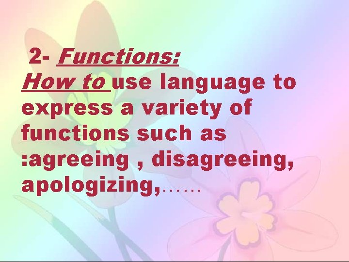 Teaching Speaking What is speaking Sub skills of