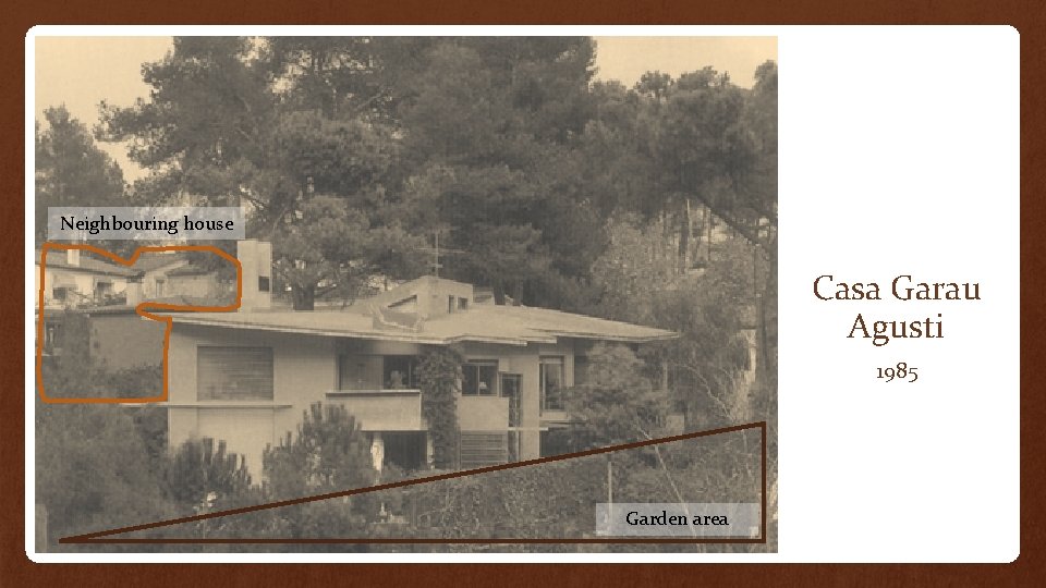 Neighbouring house Casa Garau Agusti 1985 Garden area 