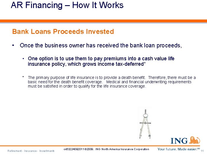 AR Financing – How It Works Bank Loans Proceeds Invested • Once the business