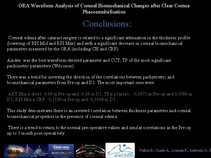 ORA Waveform Analysis of Corneal Biomechanical Changes after