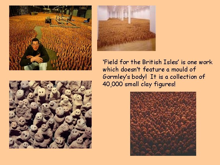‘Field for the British Isles’ is one work which doesn’t feature a mould of