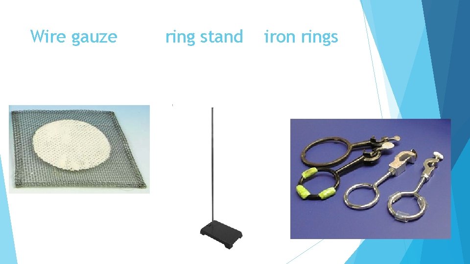Wire gauze ring stand iron rings 