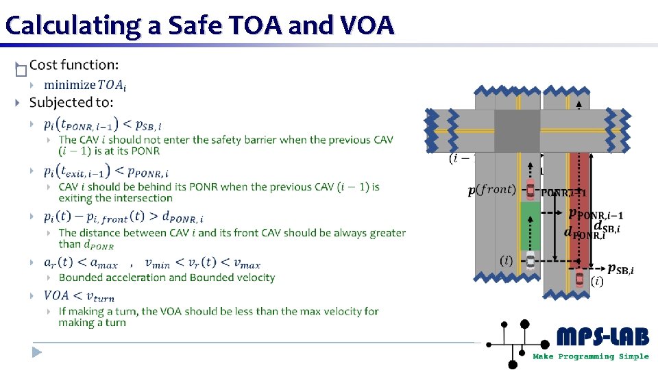 Calculating a Safe TOA and VOA � 