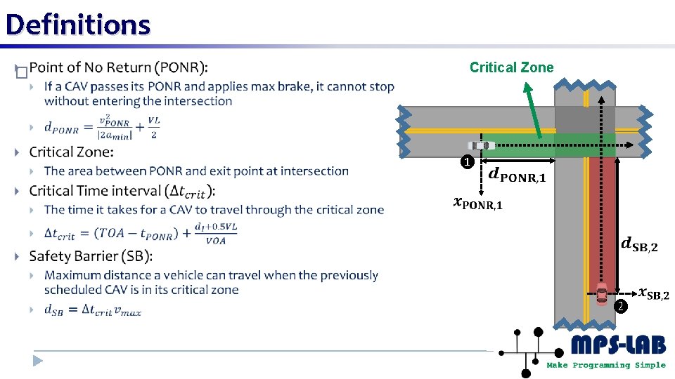 Definitions � Critical Zone ❶ ❷ 