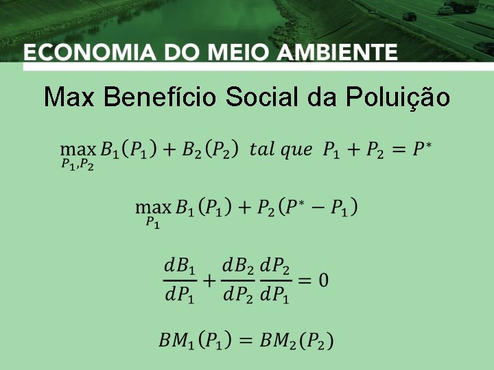 Max Benefício Social da Poluição 