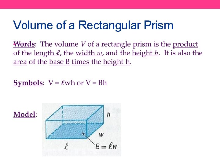 Volume of a Rectangular Prism • 