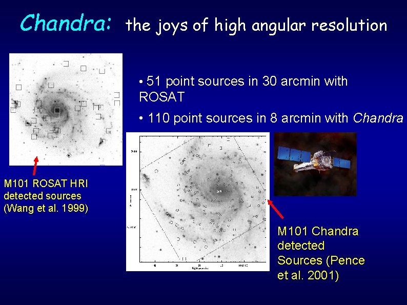 Chandra: the joys of high angular resolution • 51 point sources in 30 arcmin