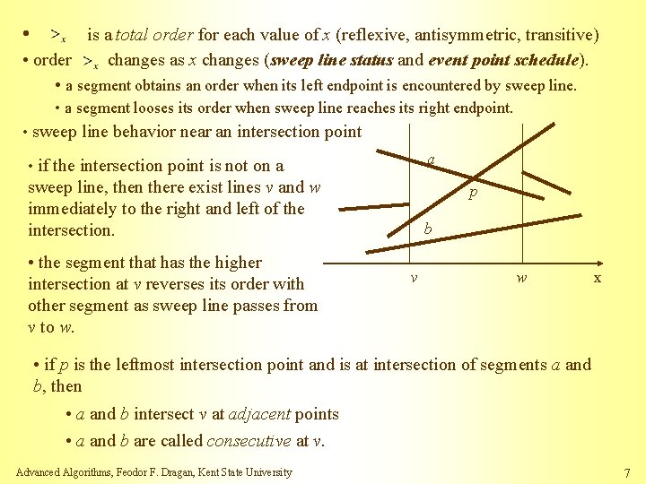  • is a total order for each value of x (reflexive, antisymmetric, transitive)