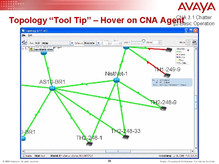 CNA 3. 1 Chatter § 2 -Basic Operation Topology “Tool Tip” – Hover on
