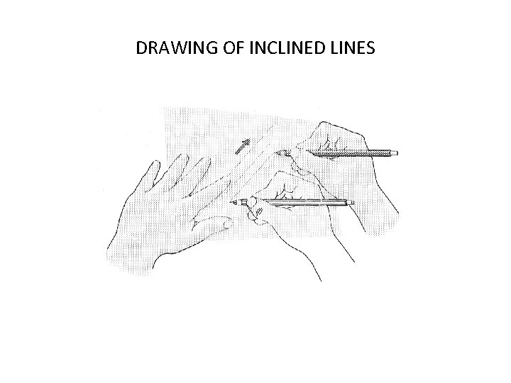 DRAWING OF INCLINED LINES 