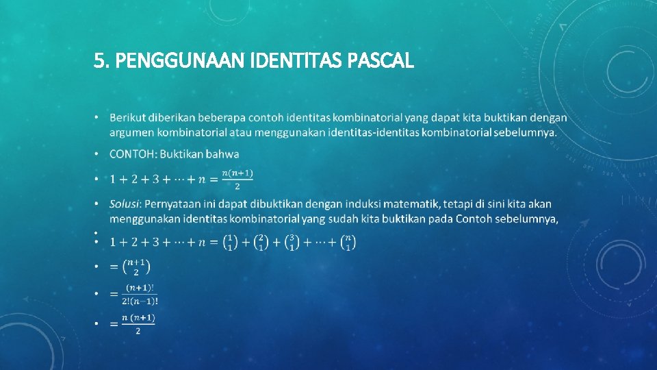 5. PENGGUNAAN IDENTITAS PASCAL • 