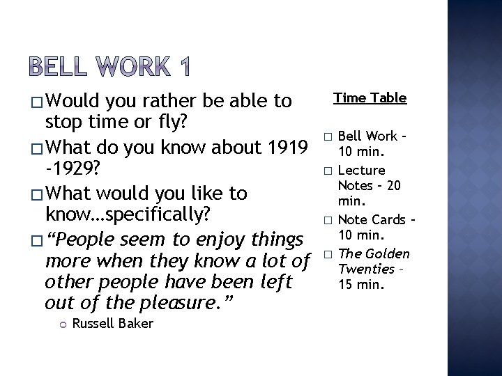 � Would you rather be able to stop time or fly? � What do