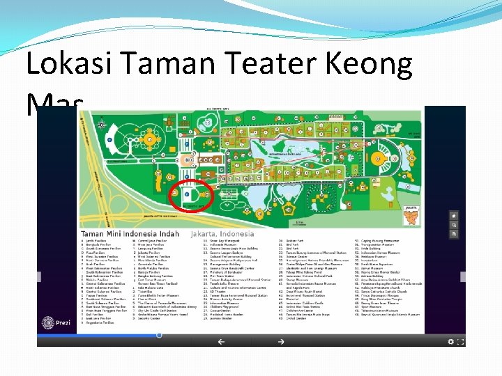 Lokasi Taman Teater Keong Mas 
