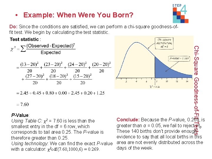  • Example: When Were You Born? Do: Since the conditions are satisfied, we