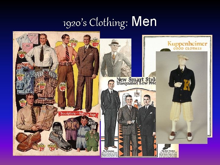 1920’s Clothing: Men 