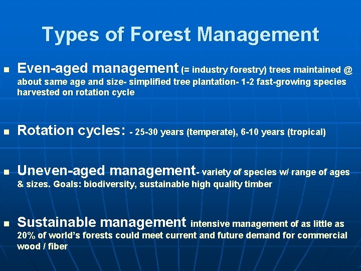 Sustaining Biodiversity The Ecosystem Approach Chapter 9 Types