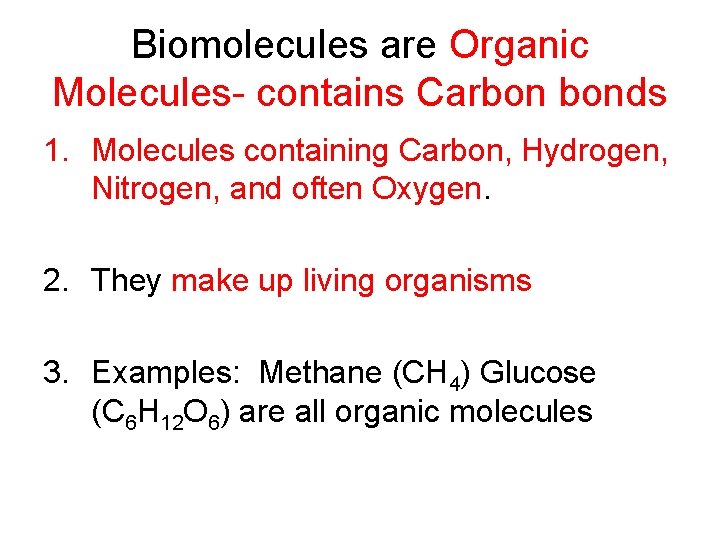 Biomolecules The Building Blocks of Life Biomolecules are