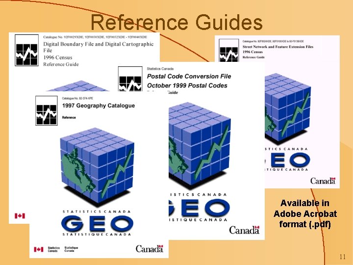 Reference Guides Available in Adobe Acrobat format (. pdf) 11 