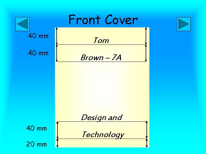 Front Cover 40 mm Tom Brown – 7 A Design and 40 mm 20