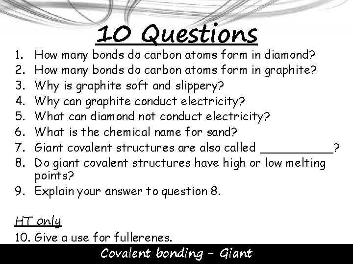 1. 2. 3. 4. 5. 6. 7. 8. 10 Questions How many bonds do