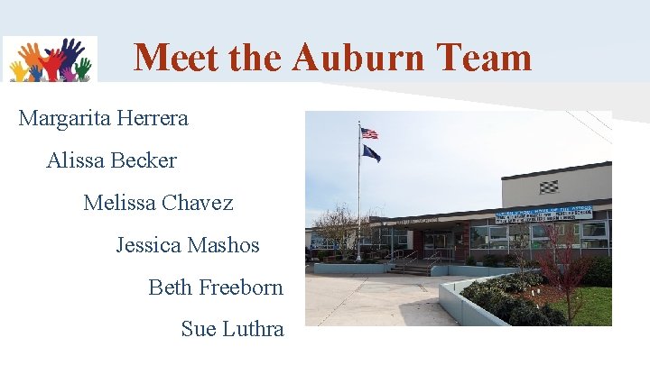 Meet the Auburn Team Margarita Herrera Alissa Becker Melissa Chavez Jessica Mashos Beth Freeborn