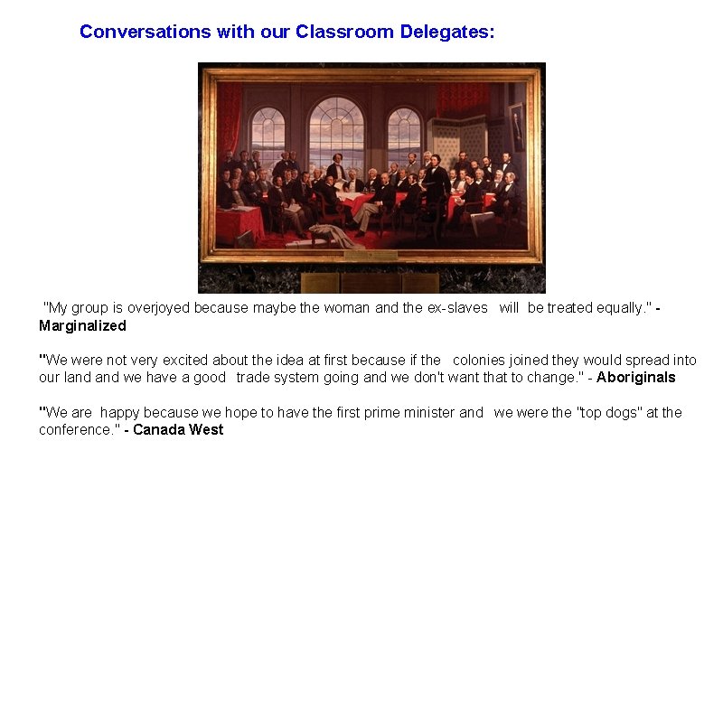 Conversations with our Classroom Delegates: "My group is overjoyed because maybe the woman and