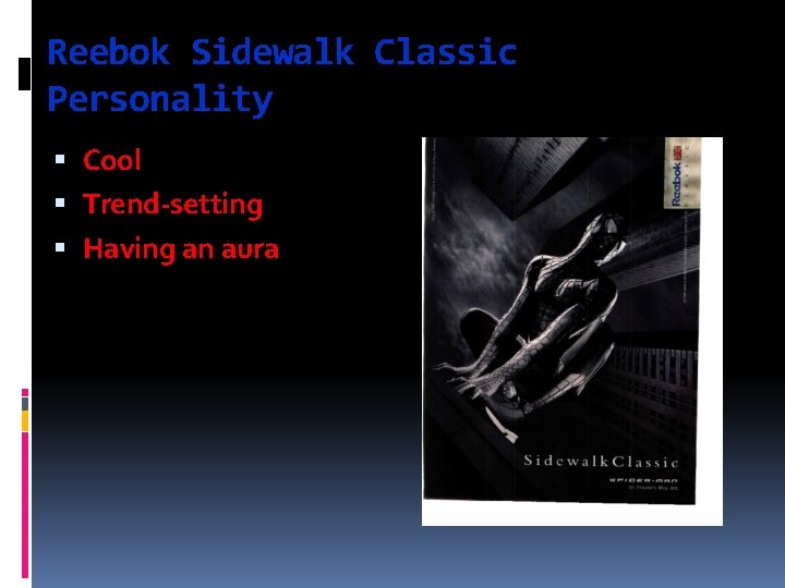 Reebok Sidewalk Classic Personality Cool Trend-setting Having an aura 