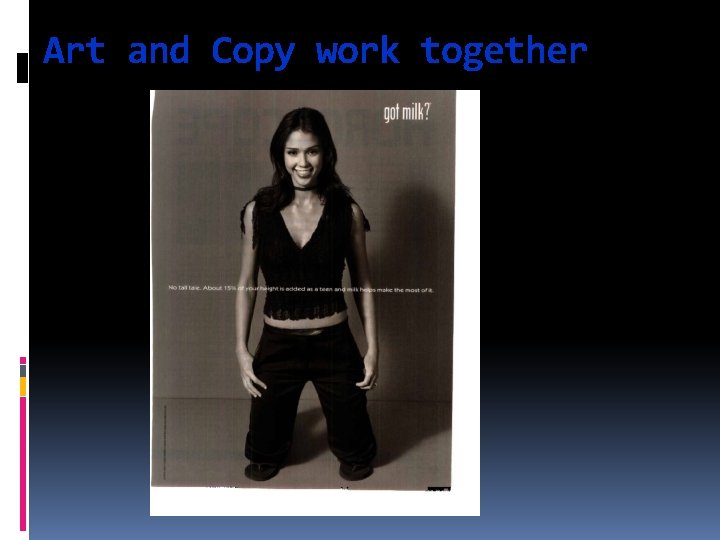 Art and Copy work together 