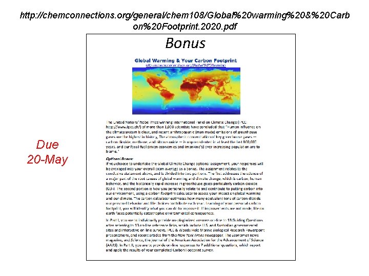 http: //chemconnections. org/general/chem 108/Global%20 warming%20&%20 Carb on%20 Footprint. 2020. pdf Bonus Due 20 -May