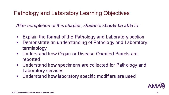 Pathology and Laboratory Learning Objectives After completion of this chapter, students should be able