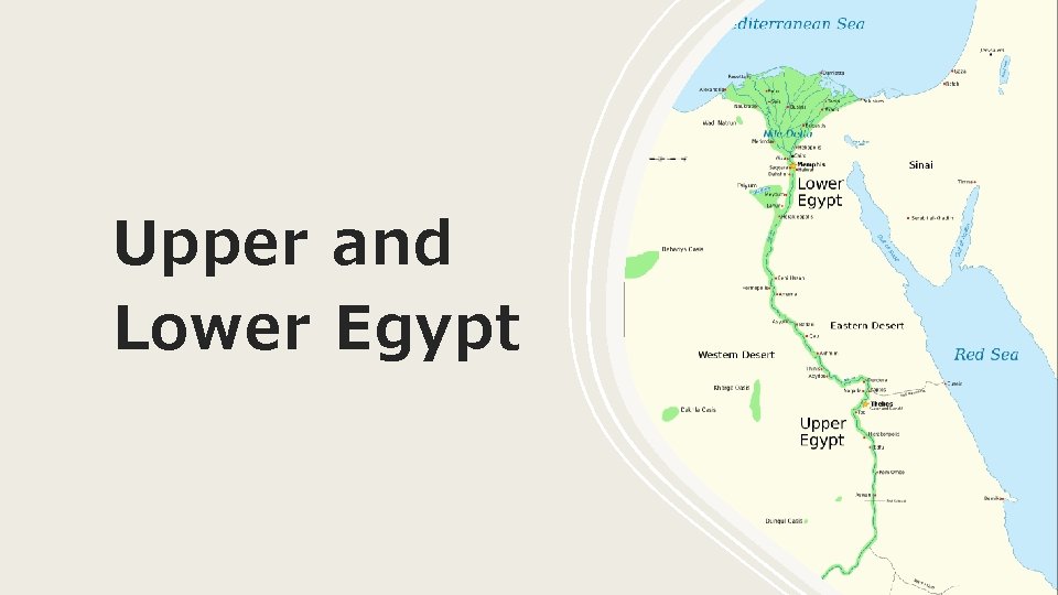 Upper and Lower Egypt 