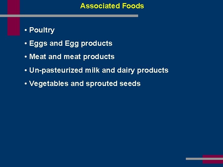 Associated Foods • Poultry • Eggs and Egg products • Meat and meat products