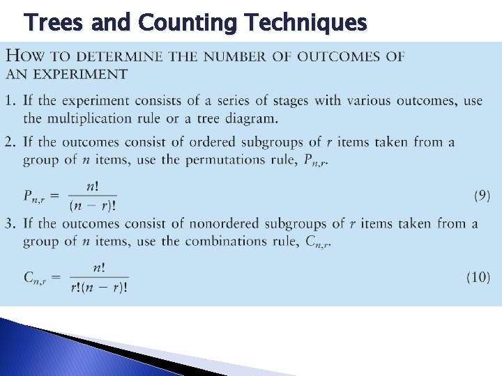 Trees and Counting Techniques 