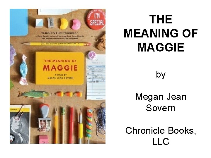 THE MEANING OF MAGGIE by Megan Jean Sovern Chronicle Books, LLC 