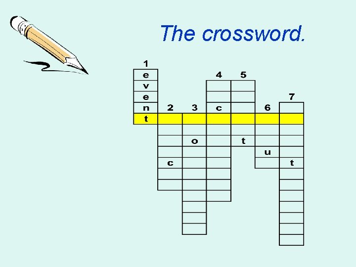 The crossword. 