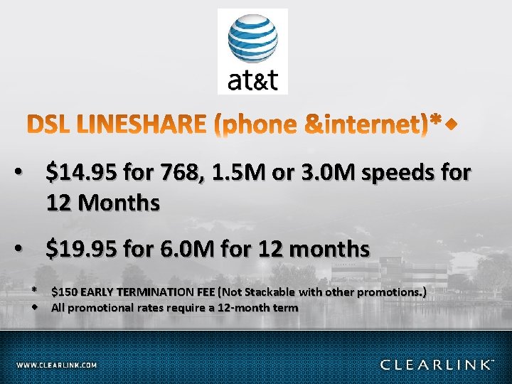  • $14. 95 for 768, 1. 5 M or 3. 0 M speeds