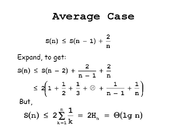 Average Case 