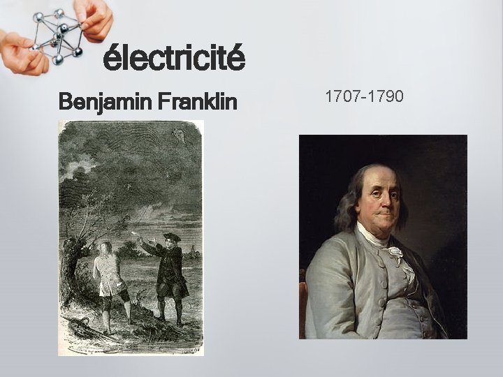 électricité Benjamin Franklin 1707 -1790 