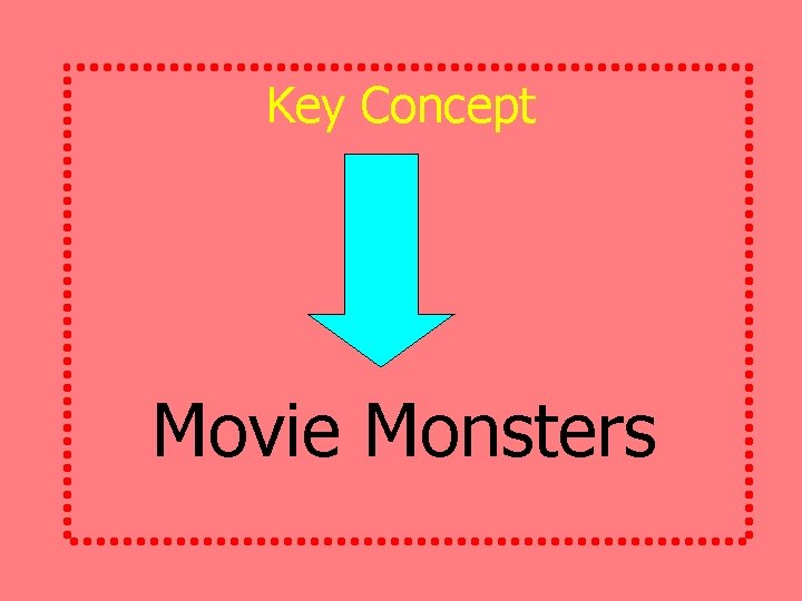 Key Concept Movie Monsters 