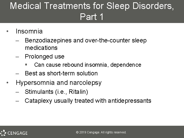 Medical Treatments for Sleep Disorders, Part 1 • Insomnia – Benzodiazepines and over-the-counter sleep